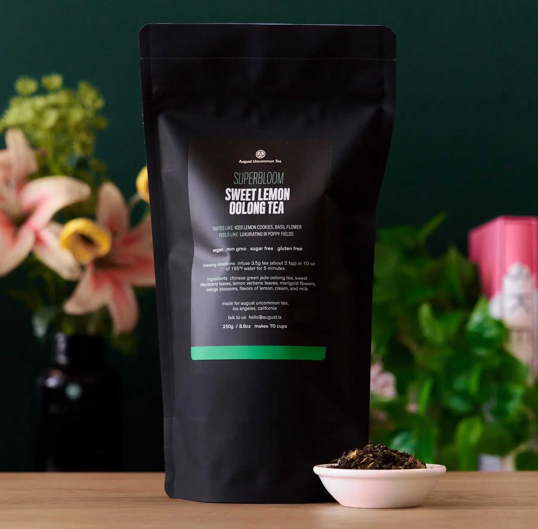 Superbloom Sweet Lemon Oolong Green Tea – Floral Citrus Loose Leaf Tea