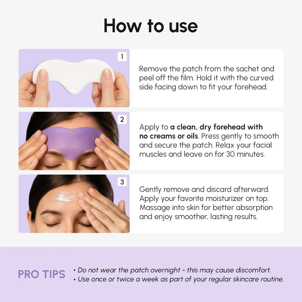 Hydrogel Forehead Wrinkle Patches – Overnight Smoothing Anti-Aging Patches