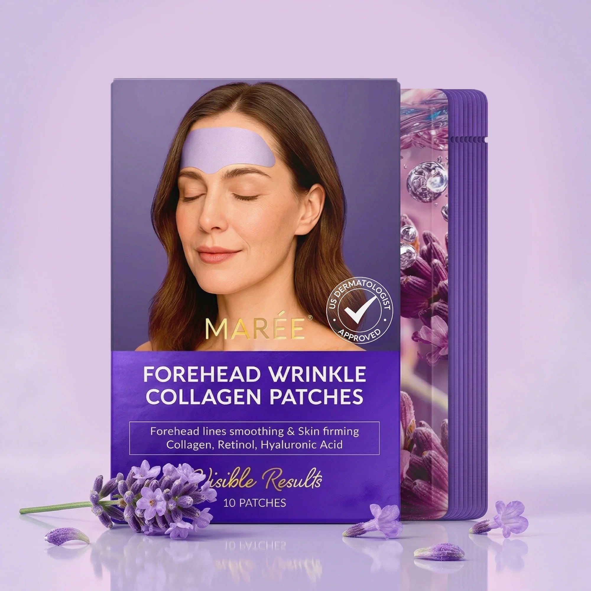 Hydrogel Forehead Wrinkle Patches – Overnight Smoothing Anti-Aging Patches