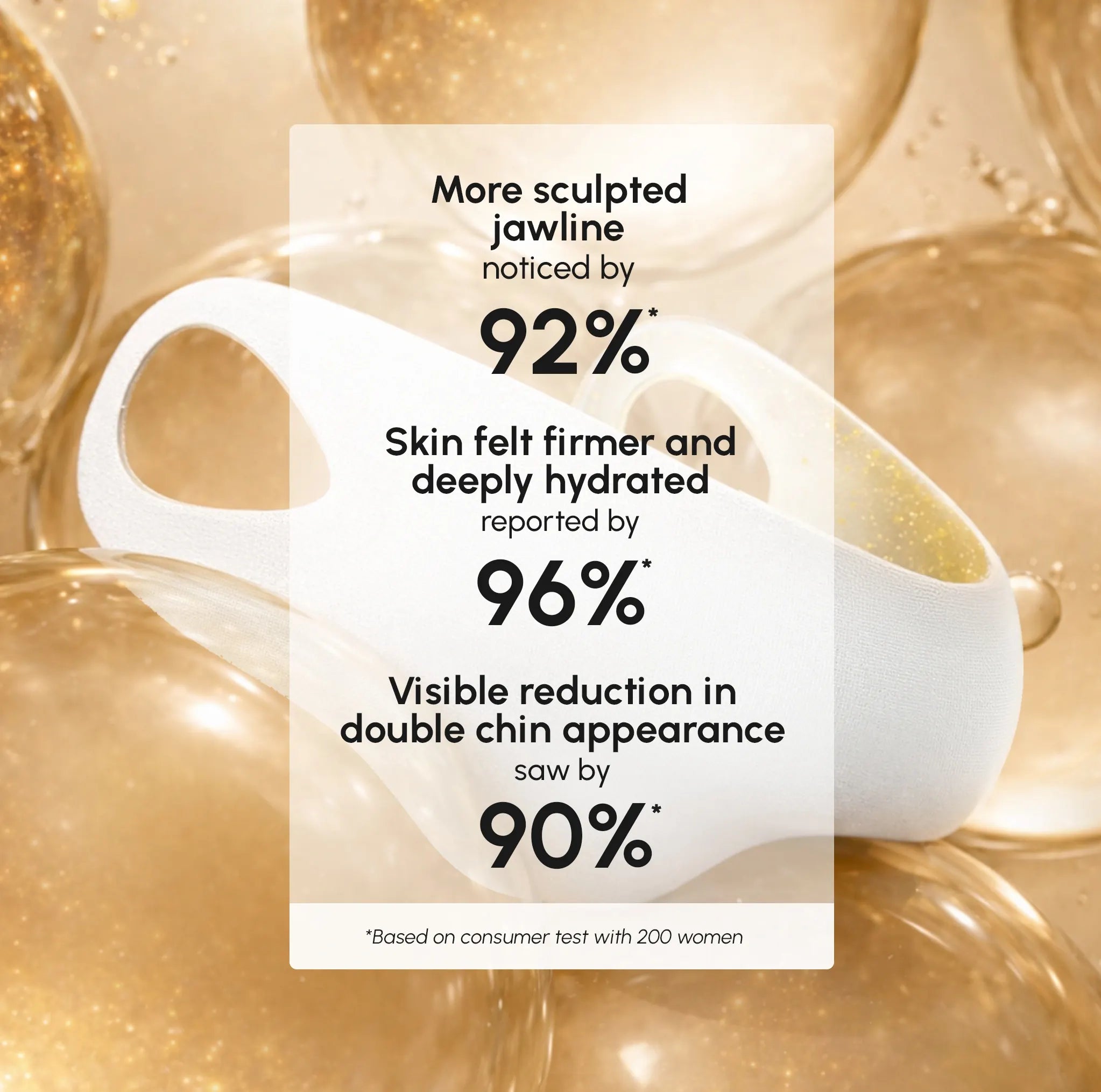 24K Gold V-Line Lifting Mask – Collagen Jawline & Neck Firming Mask (20 PCS)