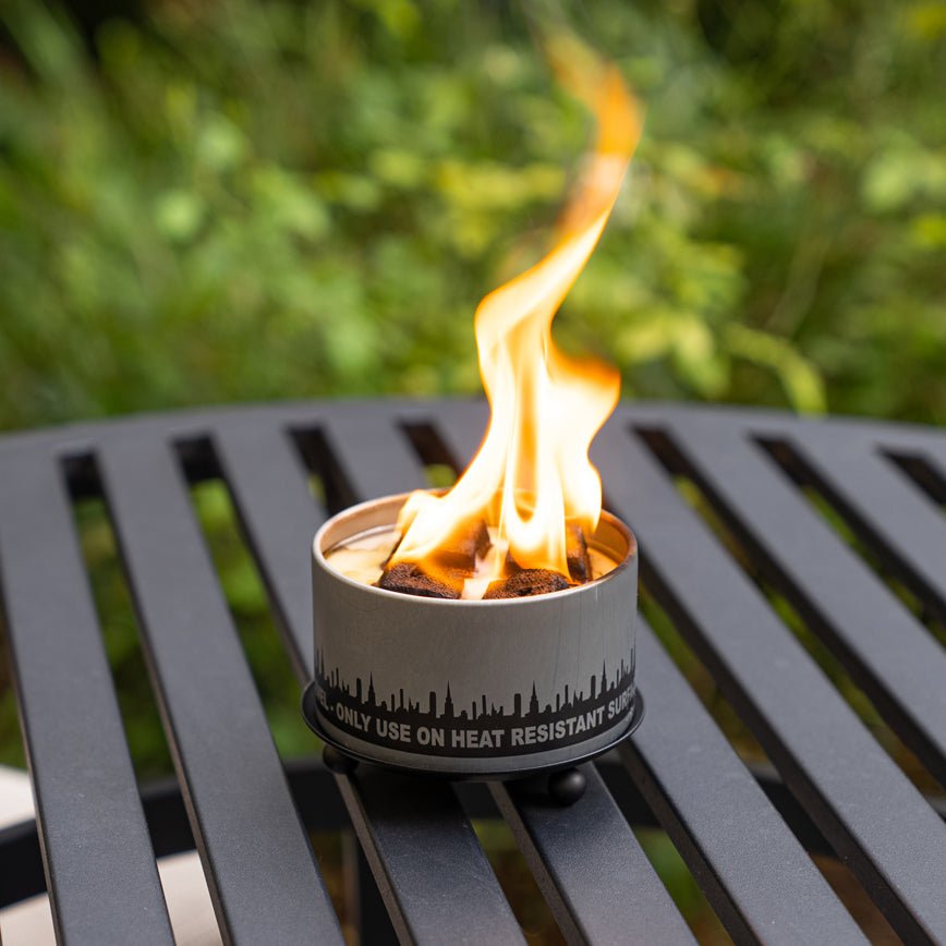 Wrought Iron Trivet & Candle Holder – Matte Black Heat-Resistant Outdoor Accent