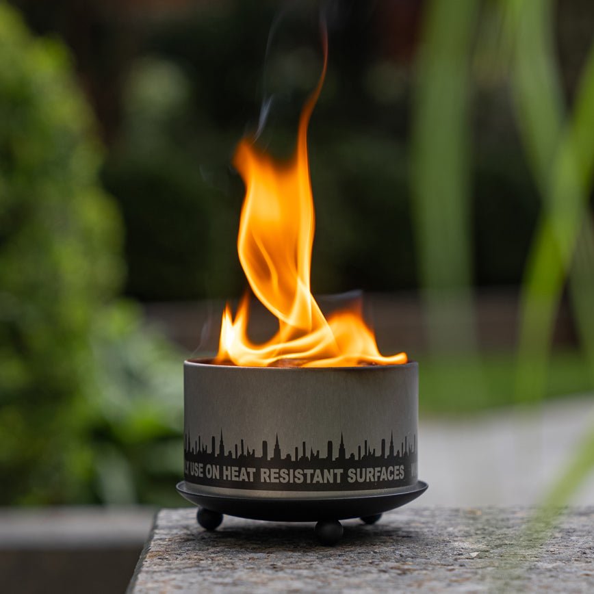 Wrought Iron Trivet & Candle Holder – Matte Black Heat-Resistant Outdoor Accent